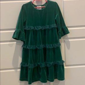 Hanna Andersson green dress size 120 girl